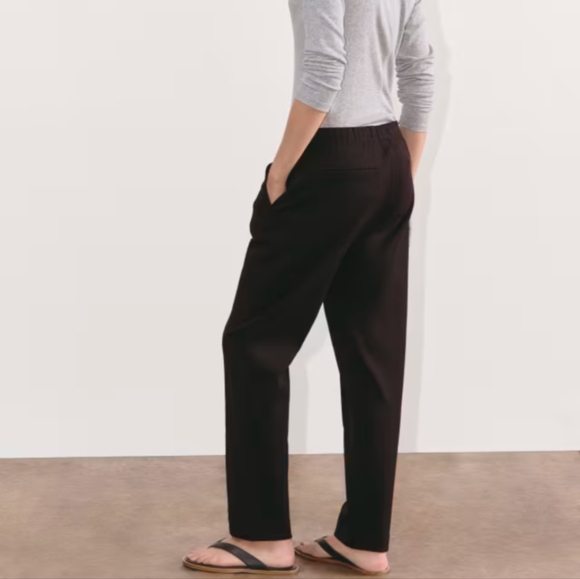 NWT Everlane Dream Pants Double Knit Black Size Medium - Picture 5 of 7